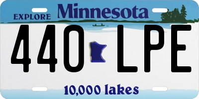 MN license plate 440LPE