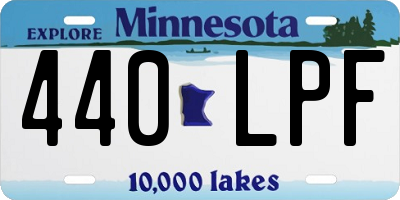 MN license plate 440LPF