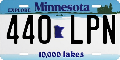 MN license plate 440LPN