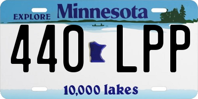 MN license plate 440LPP