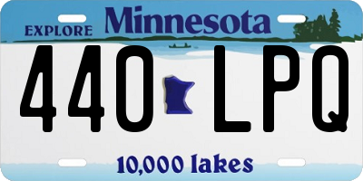 MN license plate 440LPQ