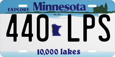 MN license plate 440LPS