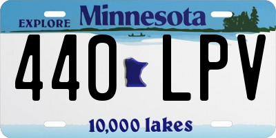 MN license plate 440LPV