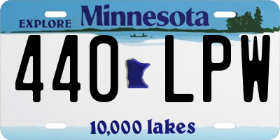 MN license plate 440LPW