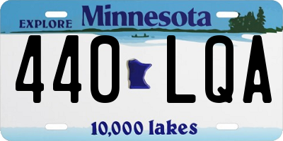 MN license plate 440LQA