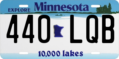 MN license plate 440LQB