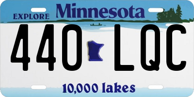 MN license plate 440LQC