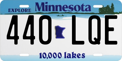 MN license plate 440LQE