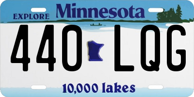 MN license plate 440LQG