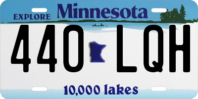 MN license plate 440LQH