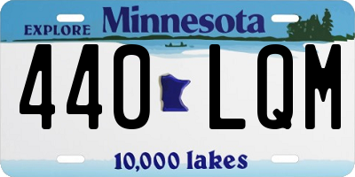 MN license plate 440LQM