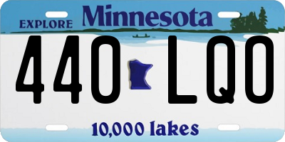 MN license plate 440LQO