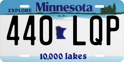 MN license plate 440LQP