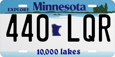 MN license plate 440LQR