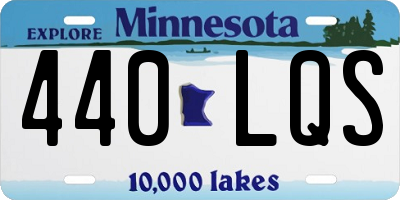 MN license plate 440LQS