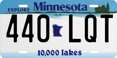 MN license plate 440LQT