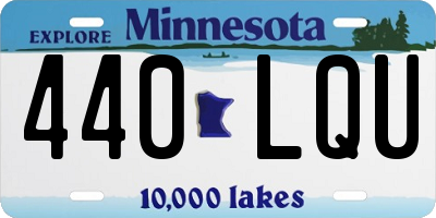 MN license plate 440LQU