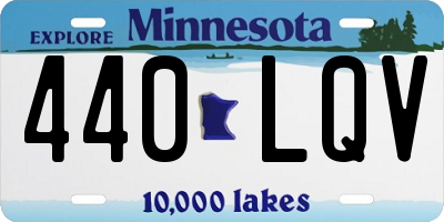 MN license plate 440LQV