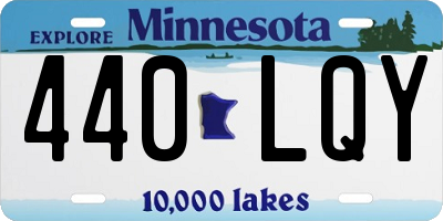 MN license plate 440LQY
