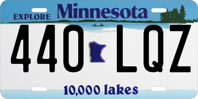 MN license plate 440LQZ