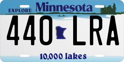 MN license plate 440LRA