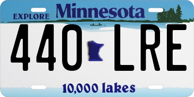 MN license plate 440LRE