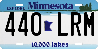 MN license plate 440LRM