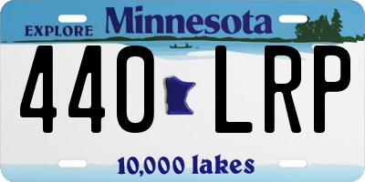MN license plate 440LRP