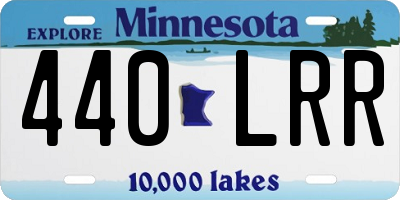 MN license plate 440LRR