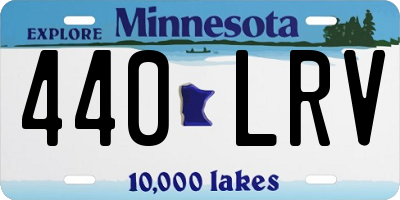 MN license plate 440LRV