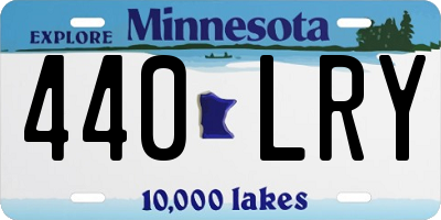 MN license plate 440LRY