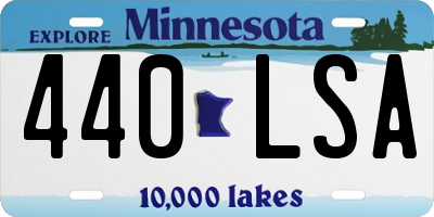 MN license plate 440LSA
