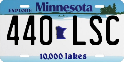 MN license plate 440LSC