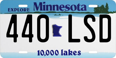 MN license plate 440LSD