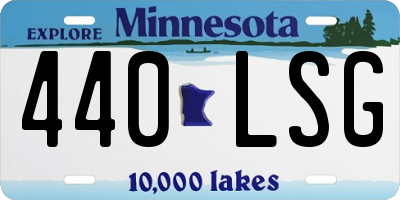 MN license plate 440LSG