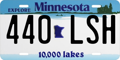 MN license plate 440LSH
