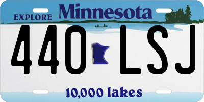 MN license plate 440LSJ