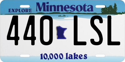 MN license plate 440LSL