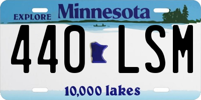 MN license plate 440LSM