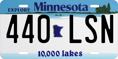 MN license plate 440LSN