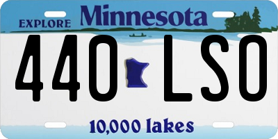 MN license plate 440LSO