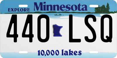 MN license plate 440LSQ