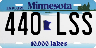 MN license plate 440LSS