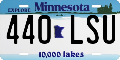 MN license plate 440LSU