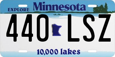 MN license plate 440LSZ
