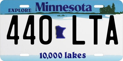 MN license plate 440LTA