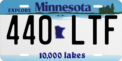 MN license plate 440LTF