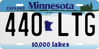 MN license plate 440LTG