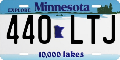 MN license plate 440LTJ