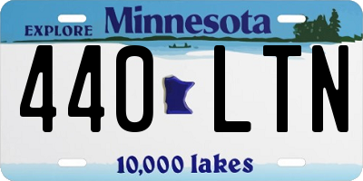 MN license plate 440LTN